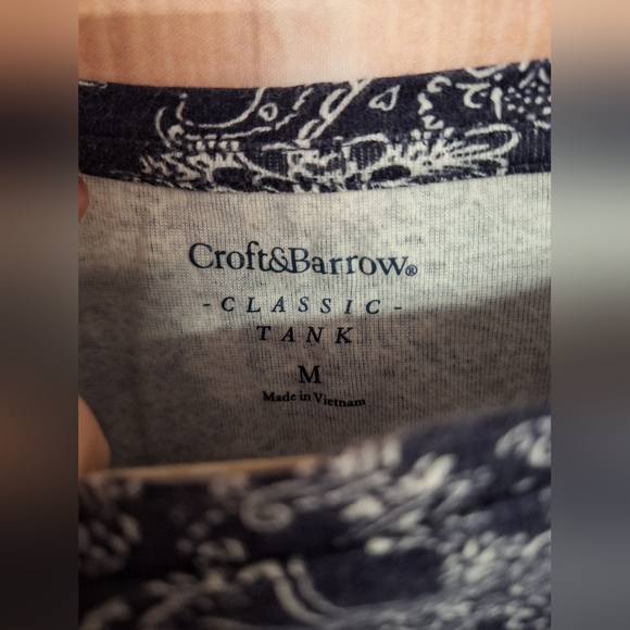 Croft and borrow size medium classic tank blue and white - Picture 3 of 3